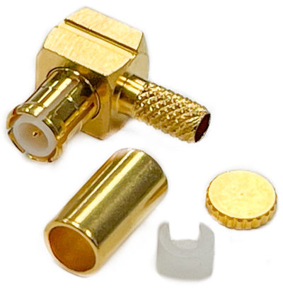 Разъём 11-121L MCX вилка - RG-174 под обжим угловой в магазине RACII24.RU, фото