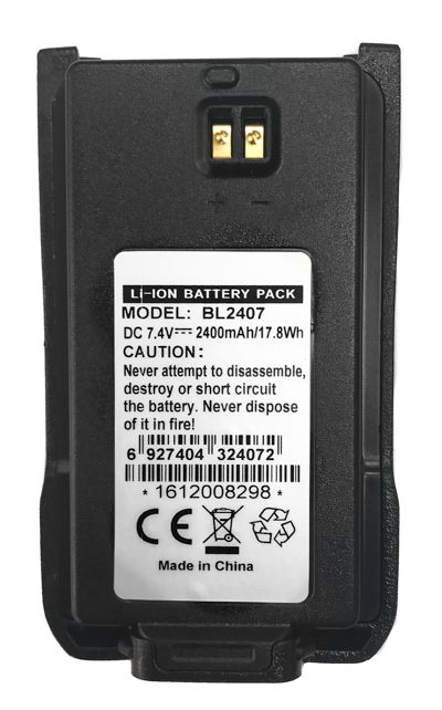 Аккумулятор Hytera BL2407 для радиостанций Hytera TC-508, TC-518 в магазине RACII24.RU, фото