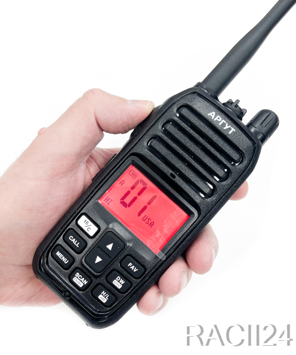 Морская радиостанция Аргут А-18 IP67 в магазине RACII24.RU, фото