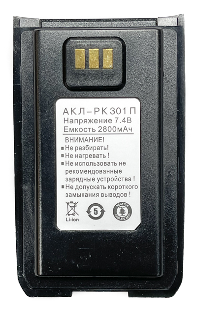 Аккумуляторная батарея АКЛ РК301П для радиостанций Терек РК-301 в магазине RACII24.RU, фото