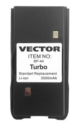 Аккумуляторная батарея Vector BP-44 Turbo для радиостанций Vector VT-44 Turbo в магазине RACII24.RU, фото