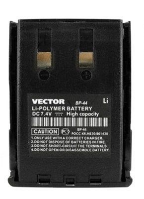 Аккумуляторная батарея Vector BP-44 L для радиостанций Vector VT-44 Military/PRO в магазине RACII24.RU, фото