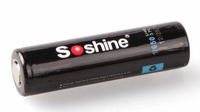 Аккумулятор Soshine 18650 3600мАч, защищенный в магазине RACII24.RU, фото
