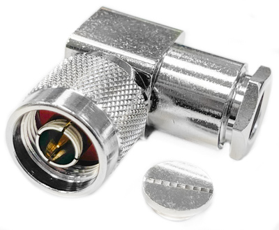 Разъем N-122B N вилка - RG-213 прижимной угловой в магазине RACII24.RU, фото